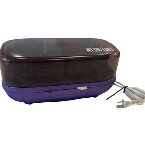 Hot Shot Tools Hot Rollers With Clips 20 Flocked Curlers Model S510352 WORKS!